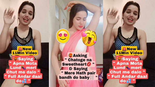 Famous Influencer Gone Crazy 11Min – Apna Mota Lund meri Chut me dalo Full Andar daal do