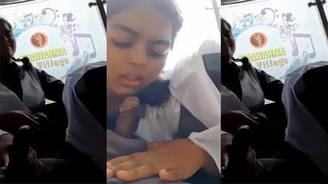 Teen Student Deep Blowjob In School Bus – Desi Sex Kahani Video